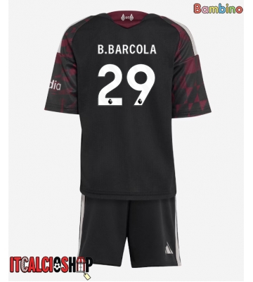 Liverpool Bradley Barcola #29 Terza Maglia Bambino 2026-27 Manica Corta (+ Pantaloni corti)
